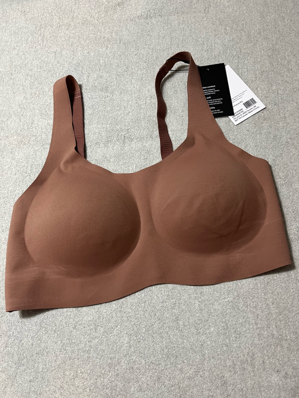Knix Seamless Molded Wireless Bra - Mocha